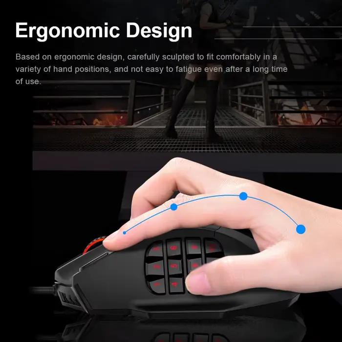 E-YOOSO X-39 USB filaire rvb souris de jeu 24000 DPI SG8960 19 boutons