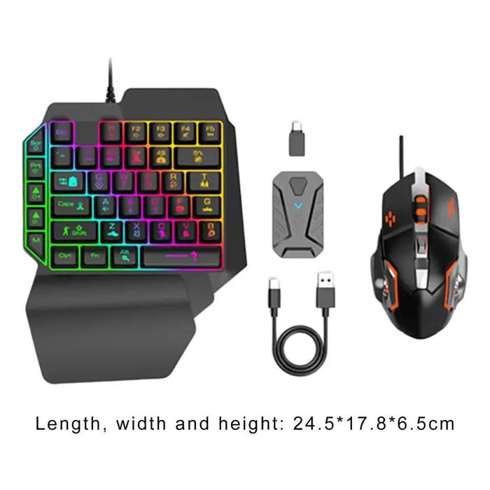 MIX Master contrôleur de jeu contrôle de jeu clavier à une main souris convertisseur ensemble pour PS3/PS4 PS5/pour ONE/pour Switch