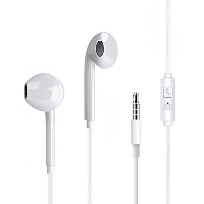 Casque filaire 3.5mm écouteurs intra-auriculaires avec Microphone pour téléphones mobiles haute définition stéréo