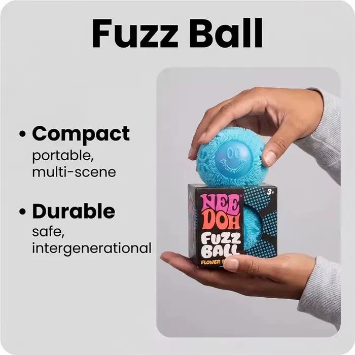 Fuzz Relief Fidget Toy Flower Smile Soft Stress
