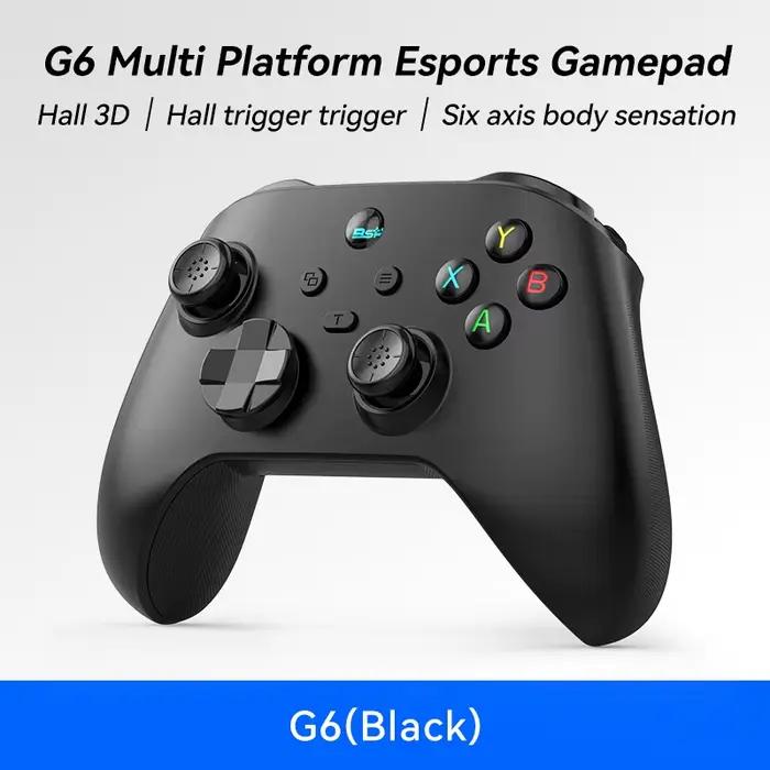 Manette de jeu mobile sans fil G6 avec déclencheur et joystick à effet Hall