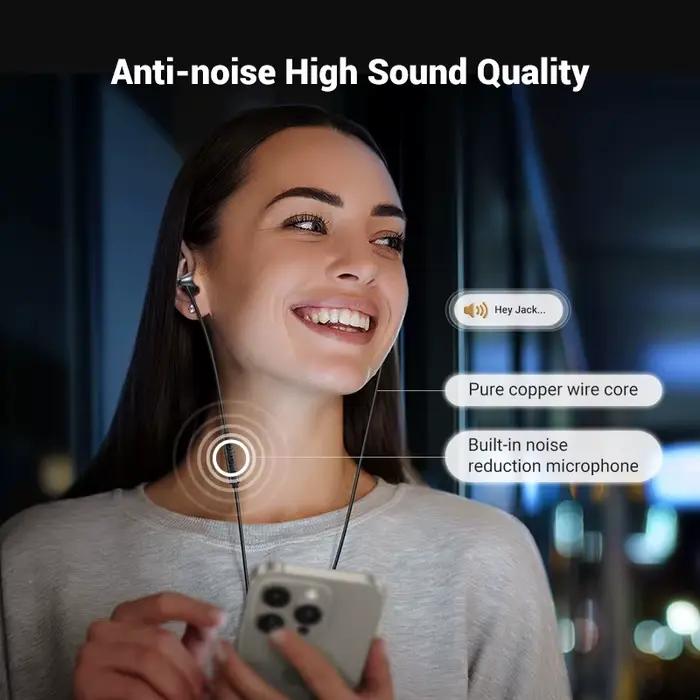 UGREEN 3.5mm USB Type C écouteurs filaires avec Microphone