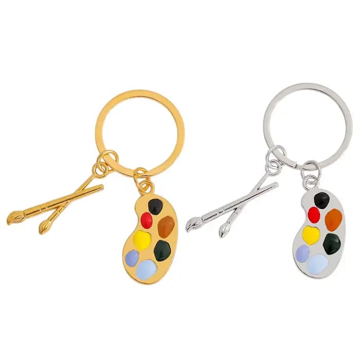 Porte-clés Pinceau de Peinture Fashion Palette – Outil de Peinture