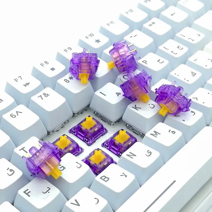 Tecsee DIY Tactile/Linear Mechanical Keyboard Tester Samples Pack Switches of the Key Core Trial Gaming RGB SMD MX Switch