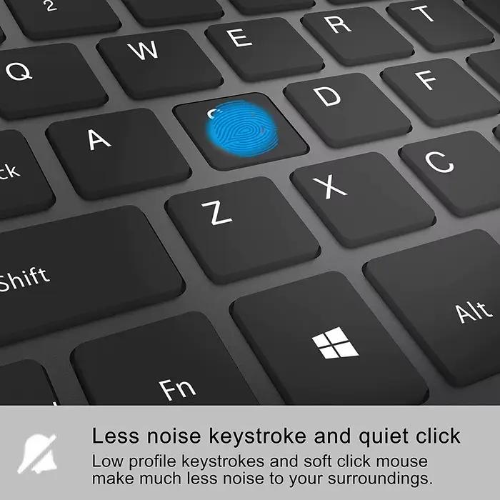 France Keyboard Combo clavier et souris sans fil - Full Size Slim Thin