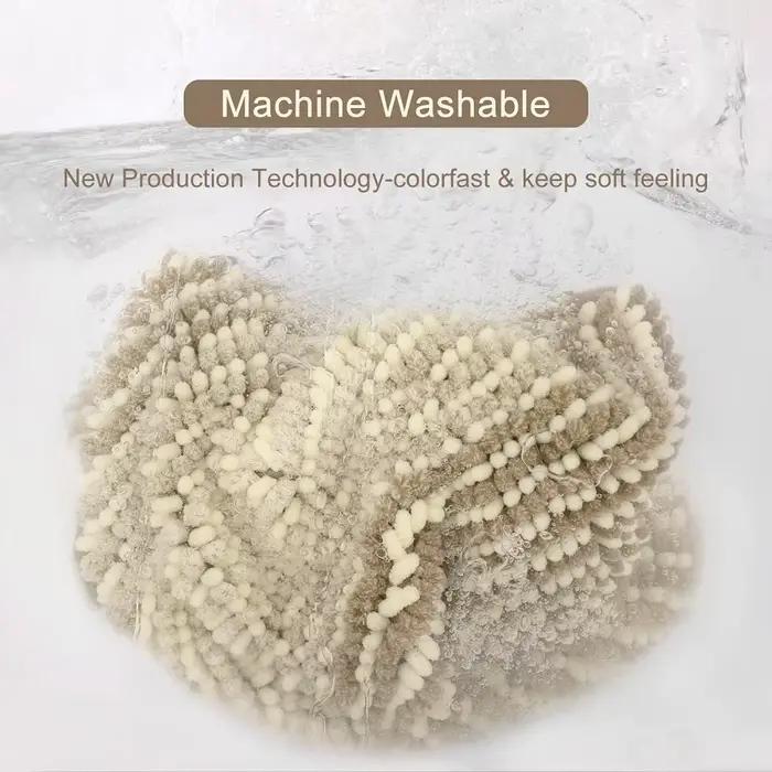 HORugs-Polymères de bain lea pour HONon, chenille absorbante d'eau, tapis HORunner, tapis de sol lavables en machine