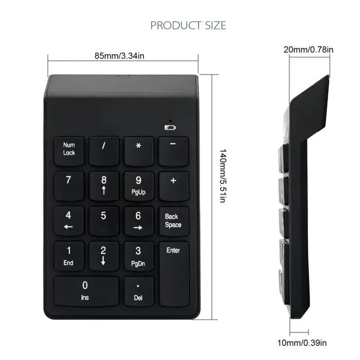 18 touches 2.4G clavier sans fil Mini