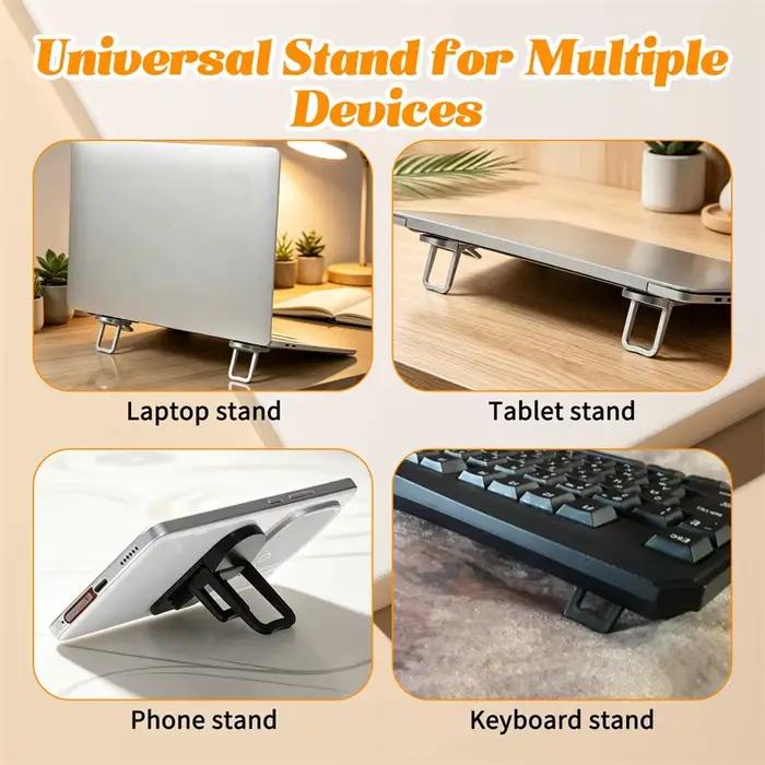 Rehausseur de clavier portable avec double réglage d'angle pour ordinateur portable et tablette pour un travail confortable et sans effort