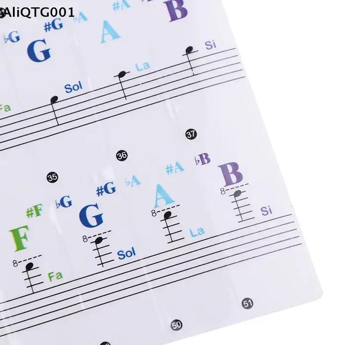 Autocollant notes clavier 88/61/54/49/37 touches