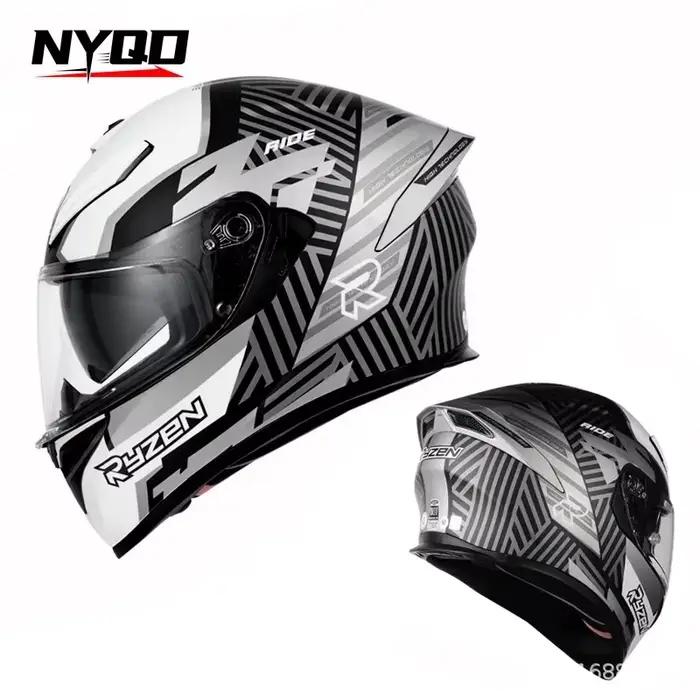 Casque intégral Moto Personnalité EVA 01 Mech Style DOT ECE Double Lentille Moto Course Anime Cascos Para Moto Respirant Protection Sécurité Visibilité Durabilité Couleur Personnalité