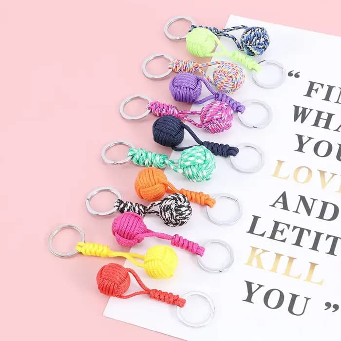 Cadeau pour femmes hommes cordon utile bijoux Parachute corde lanière porte-clés