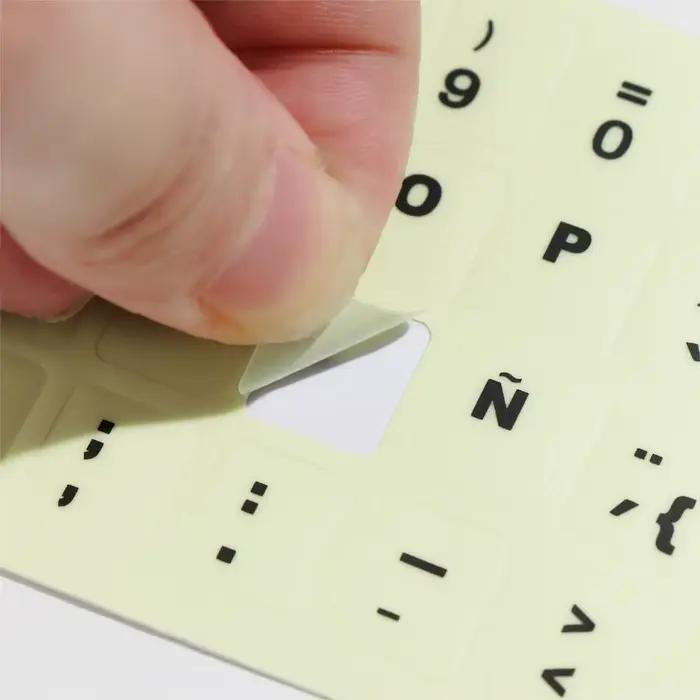Autocollants pour clavier avec lettres anglaises