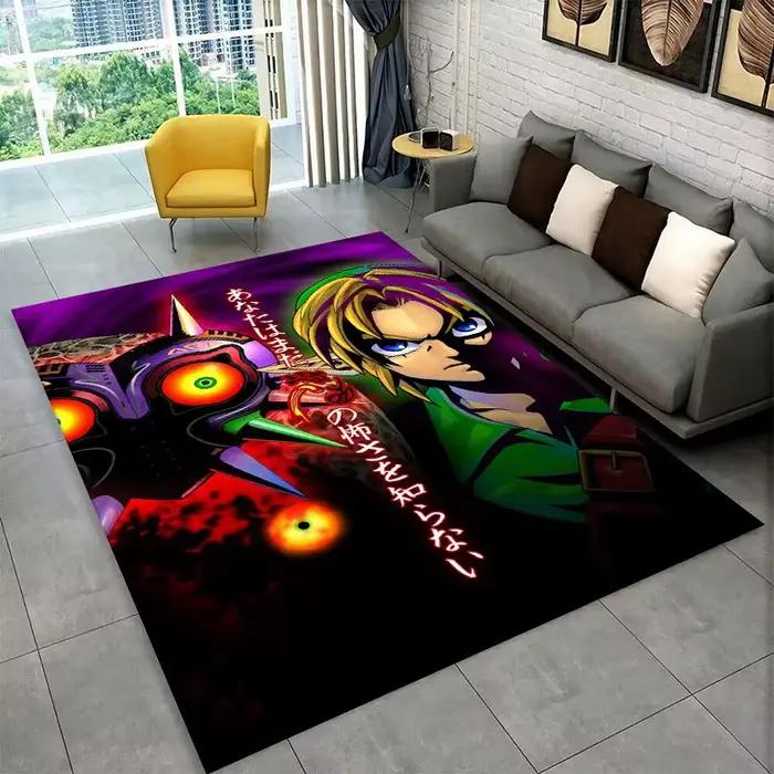Tapis classique antidérapant Z-Zelda Cartoon Games pour salon