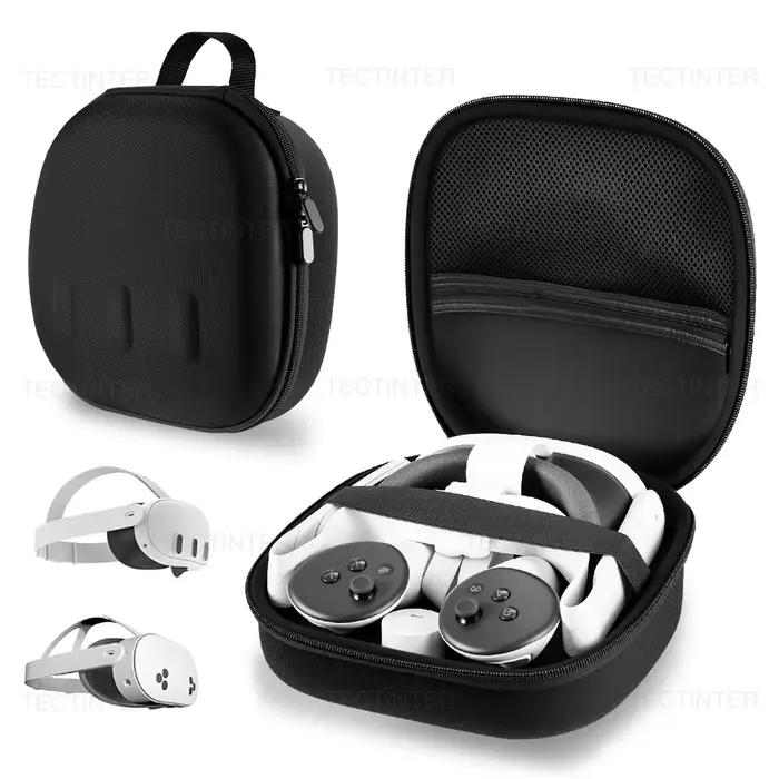Étui de transport portable pour Meta Quest 3 VR Sac de rangement de voyage de plus grande capacité Sac de protection EVA