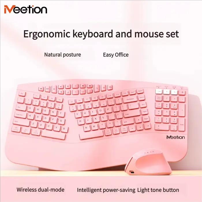 Ensemble clavier et souris sans fil Bluetooth Meetion 2.4G
