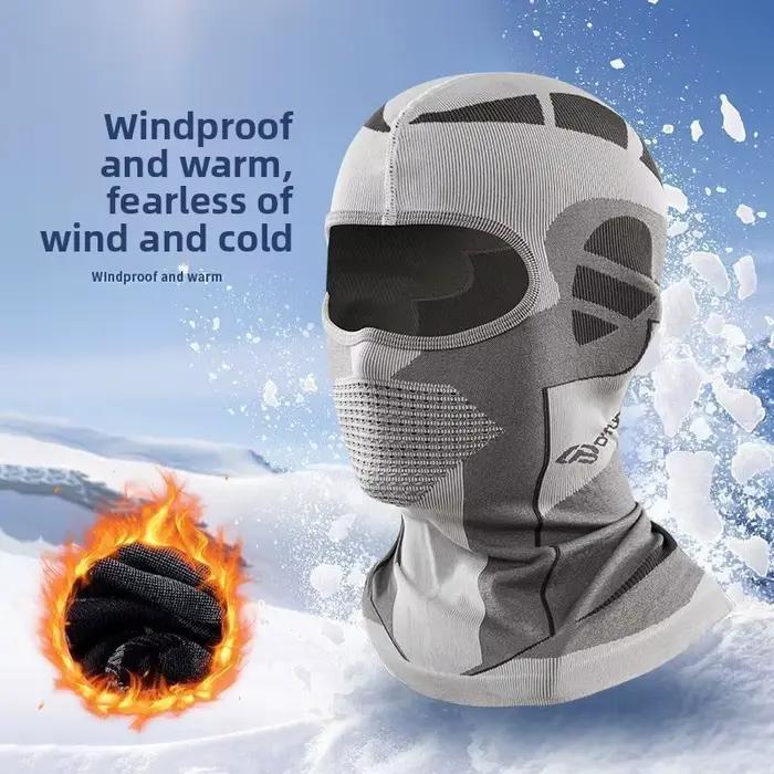 Cagoule de moto d'hiver, masque de Ski chaud coupe-vent pour hommes et femmes, doublure de casque d'équitation
