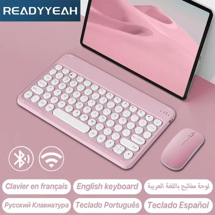 Clavier et souris sans fil pour Apple Samsung