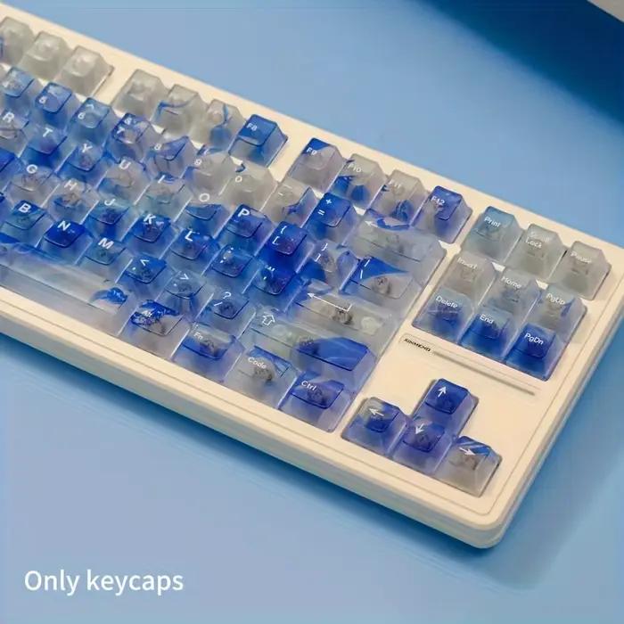 Les touches de clavier en forme de vague 122 sont semi-transparentes