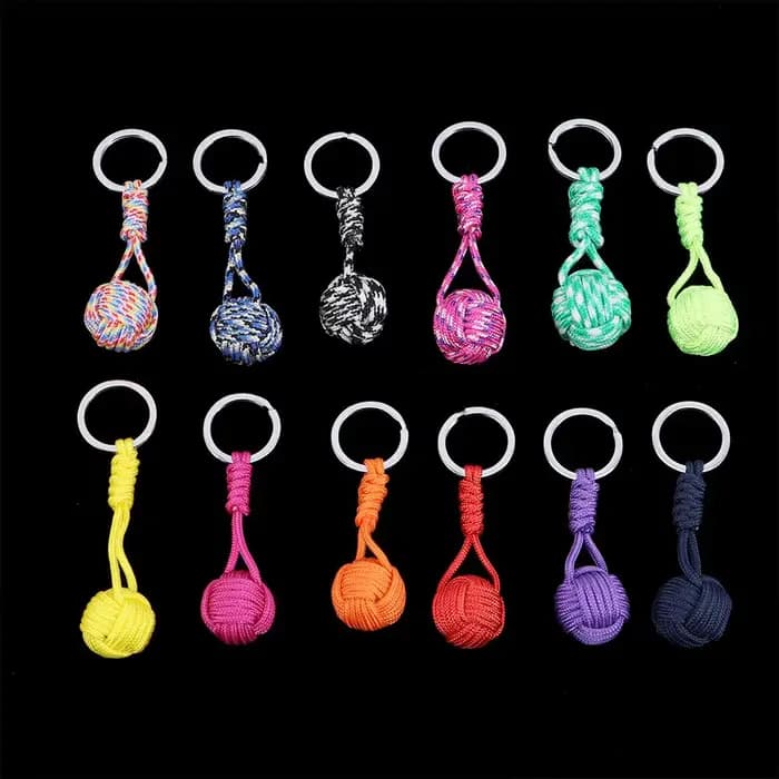 Cadeau pour femmes hommes cordon utile bijoux Parachute corde lanière porte-clés
