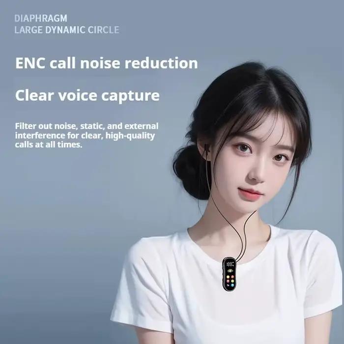 Lavalier HD écran Bluetooth casque 30H jouer Surround son casques réduction du bruit sans fil écouteurs mains libres dans HD micro