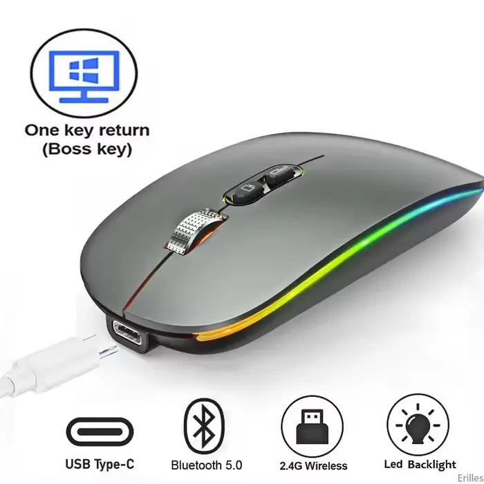 Souris sans fil double Mode 2.4G