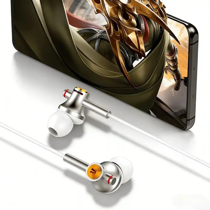 Écouteurs intra-auriculaires filaires Type-C avec son Dolby et réduction du bruit