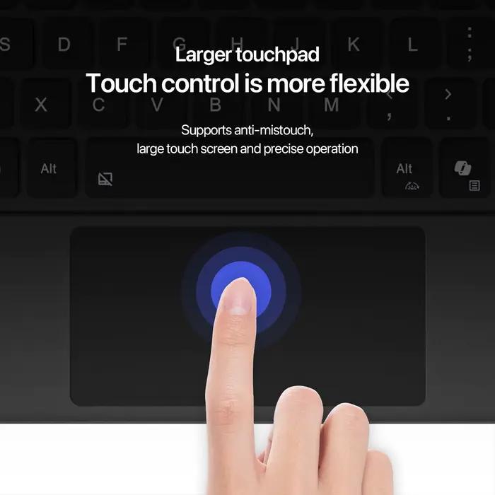 Clavier rétroéclairé pour Microsoft Surface Pro12 avec disposition arabe russe espagnol coréen Ukraine hébreu français portugais italien