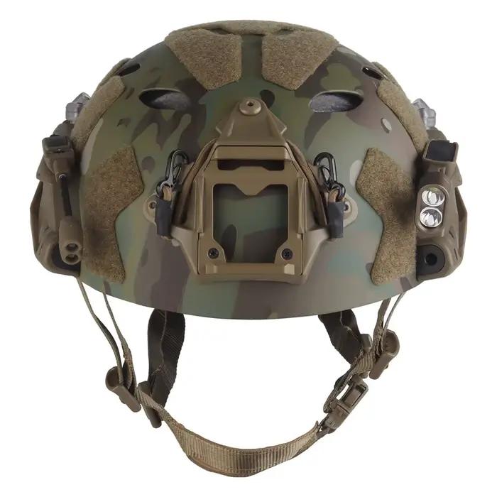 Ensemble de casque rapide à Rail ARC modulaire tactique, avec Rail ARC modulaire, lumière IR, lampe de poche LED, Double Signal lumineux, boîtier de batterie