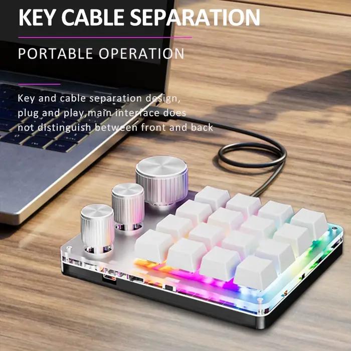 2.4G personnaliser Bluetooth 3 Modes USB clavier mécanique personnalisé avec bouton