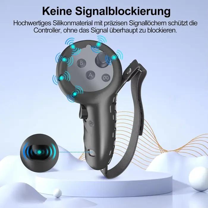 Ensemble d'accessoires entièrement en silicone pour Meta Quest 3 | Poignées de manette