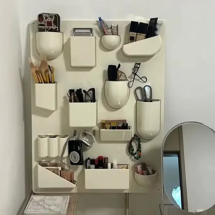 Support de rangement pour support mural bureaux cuisines organisateur ateliers salles de bains chambres d'enfants différentes formes taille crochets Clips