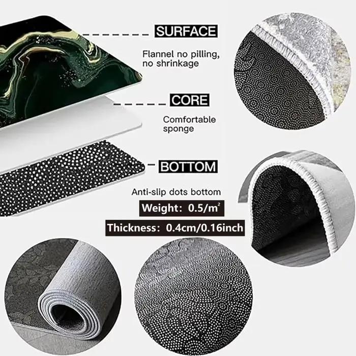 VIKAMA Tapis anti-dérapant en forme d'araignée noire pour Halloween