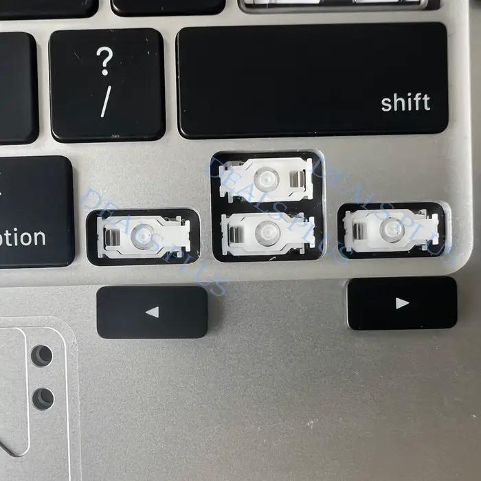 1 ensemble de touches de direction (haut/bas) gauche/droite + charnière de remplacement pour Macbook Air/Pro Max M4 M5 A3240 A3241 A3434 A3448 A3449 A3428 A3429