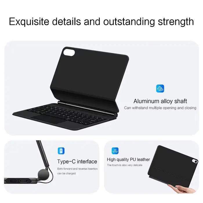 Clavier magique avec pavé tactile pour iPad Air 11 13 M4 2026 M3 M2