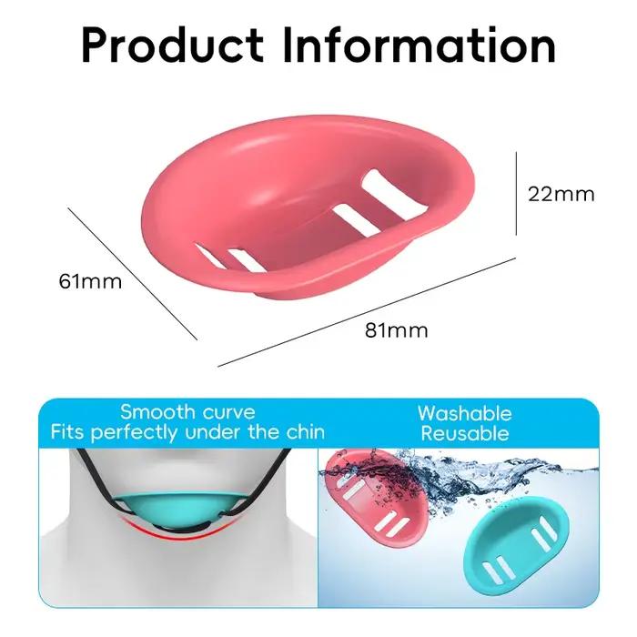 1 pièce Bloque-menton anti-étirement pour casque de moto et vélo, accessoires en silicone pour casque de voiture électrique