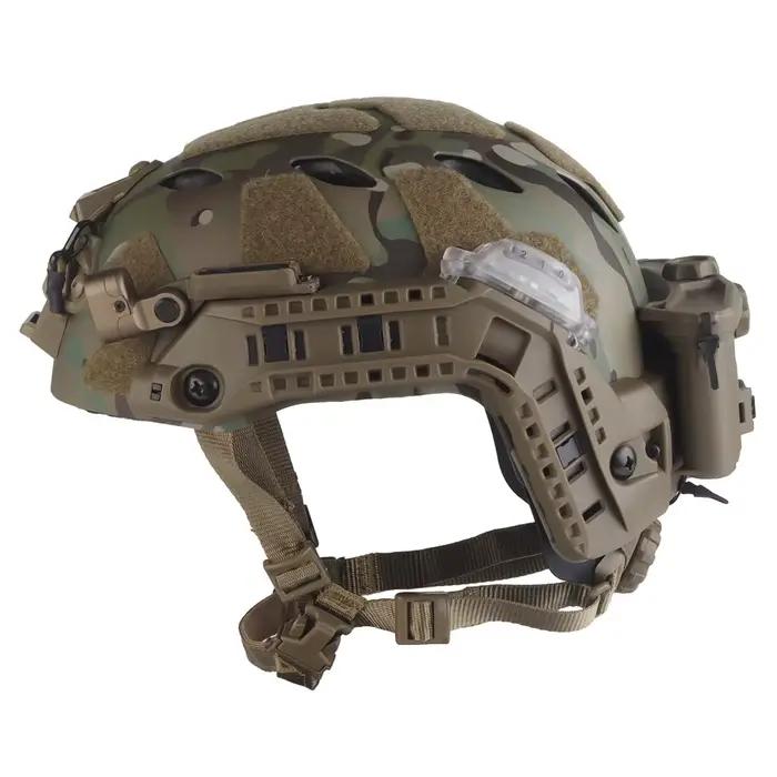 Ensemble de casque rapide à Rail ARC modulaire tactique, avec Rail ARC modulaire, lumière IR, lampe de poche LED, Double Signal lumineux, boîtier de batterie