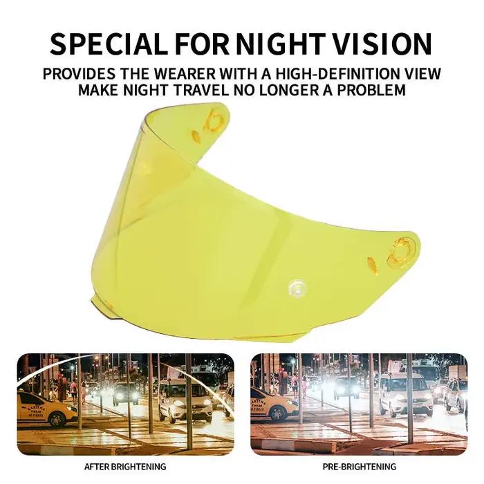 Visière de casque TT COURSE, lentilles de Vision nocturne spécifiques au casque, Protection UV, masque Casco Moto, pare-brise Visera pour KYT