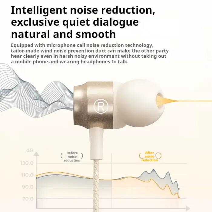 EARDECO 6D casques stéréo métal Type C & 3.5mm filaire Gamer écouteurs magnétique dans l'oreille casque pour Samsung mains libres HD appel