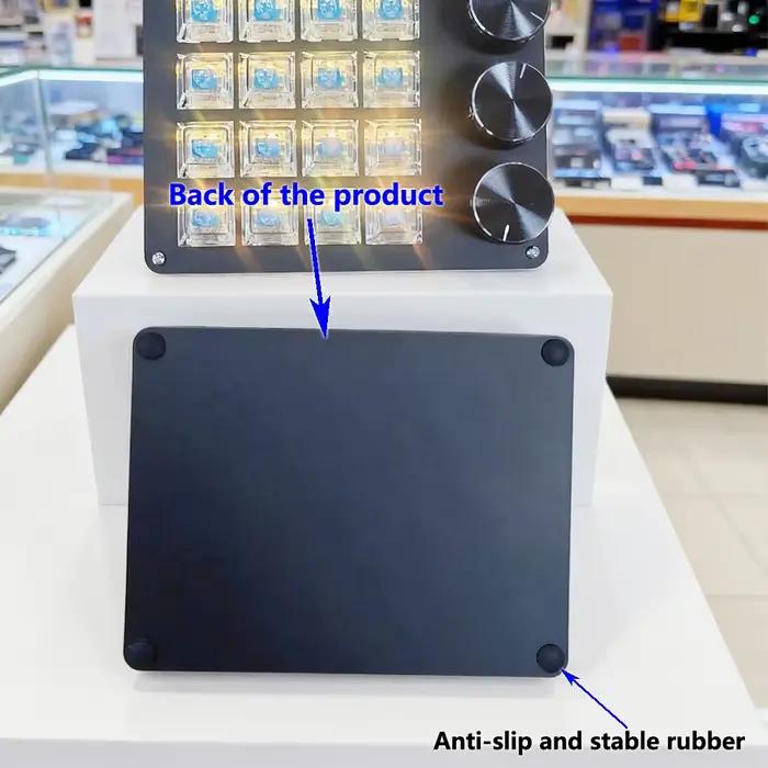 Mini clavier personnalisable avec 3 boutons rotatifs + 16 touches