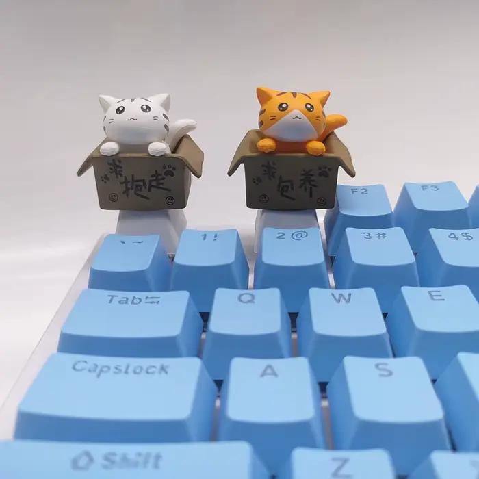 Personnalisez votre clavier avec des capuchons de touches de chat mignon – Axe PBT Cherry MX Artisan Anime Pink Kawaii