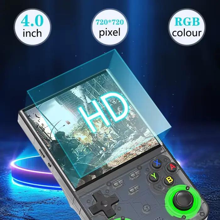 R36 Ultra Console Portable rétro jeu 4 ''écran IPS joueurs de jeu portables émulateur lecteur vidéo de poche 64G/128G 20000 + jeux
