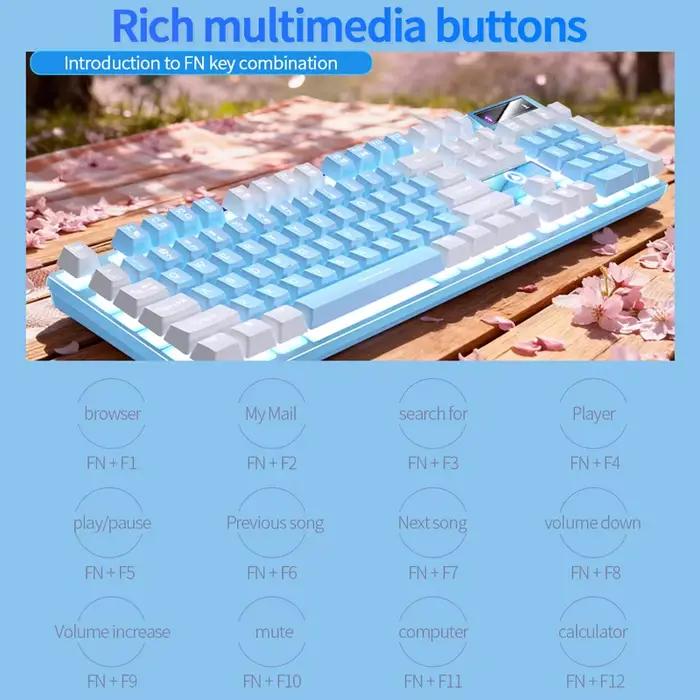 Clavier de jeu filaire avec sensation mécanique