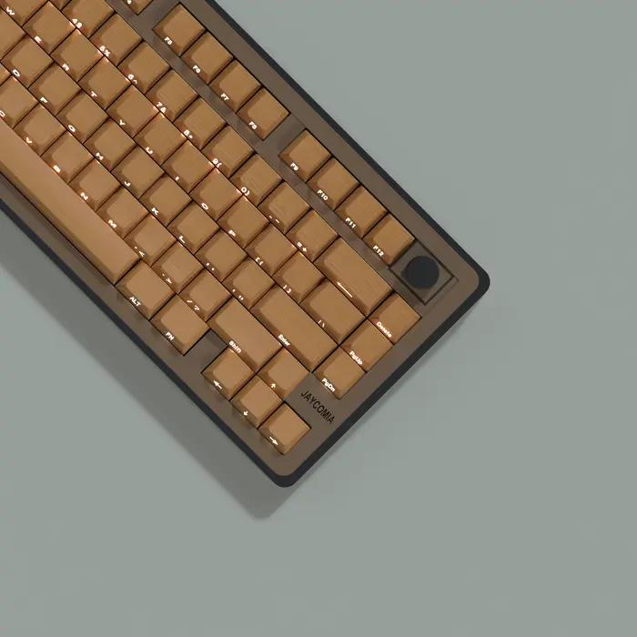 Wood Mars None Keycaps PBT Material Side Letter
