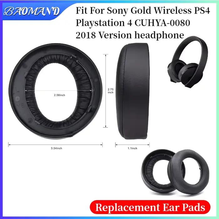 Coussinets d'oreille pour Sony Gold sans fil PS4 Playstation 4 Version CUHYA-0080