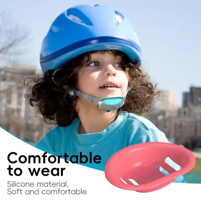 1 pièce Bloque-menton anti-étirement pour casque de moto et vélo, accessoires en silicone pour casque de voiture électrique