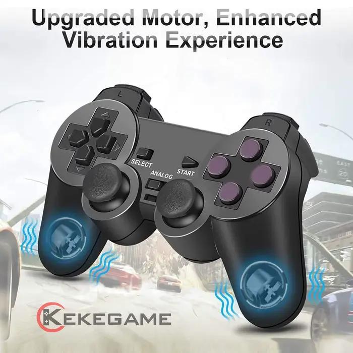 Contrôleur sans fil 2.4G Gamepad Double Vibration Joystick pour PS2 Console Joypad USB PC Jeu Controle