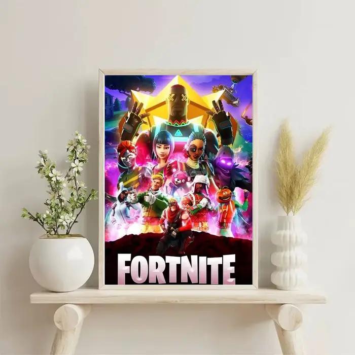 Affiches Game-F-F-Fortnites autocollantes imperméables