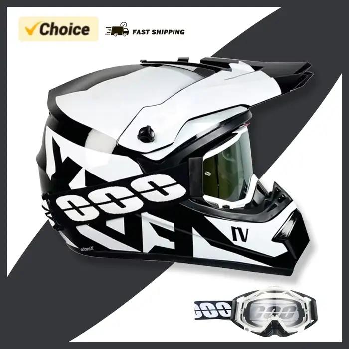 Casque de motocross et de vélo de saleté pour jeunes enfants - Casque tout-terrain Downhill AM DH Cross - Certifié DOT pour les jeunes coureurs