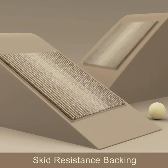 HORugs-Polymères de bain lea pour HONon, chenille absorbante d'eau, tapis HORunner, tapis de sol lavables en machine