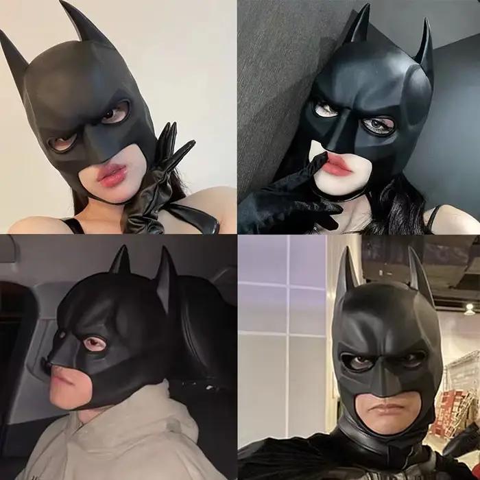 Masque de chauve-souris en Latex, couvre-chef de Cosplay, fête de danse nocturne d'halloween, masque de mascarade pour adultes, masque en Latex pour hommes, Anime
